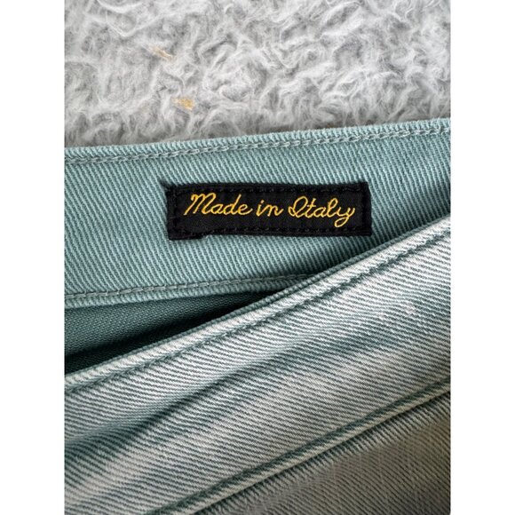 True Religion Womens Green Denim Shorts Sz 26 Cotton/Elastane NWT Made in Italy - Picture 11 of 16